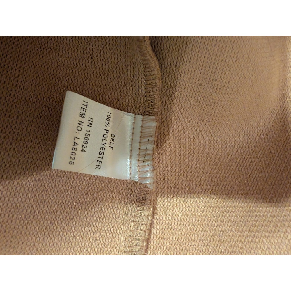LALA FACTORY Womens Tan Fleece Shacket Button Down Shirt Jacket Size M LA8026 - Picture 4 of 5